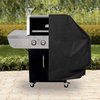 Modern Leisure Basics 6 in. Grill Cover, Fits 3-4 Burner Patio Grills, 6 in. L x 25 in. W x 44.5 in. H, Black 3052